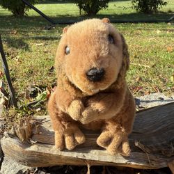 Plush woodchuck stuffed animal toy vintage