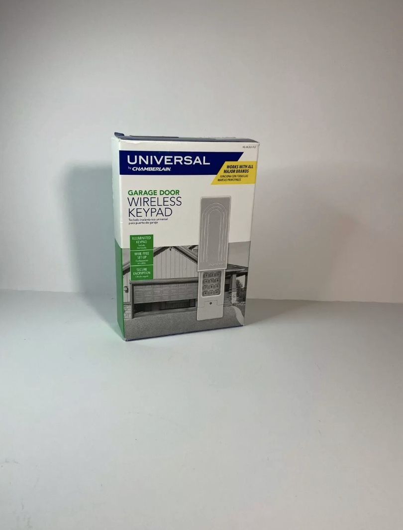 Universal by Chamberlain Wireless Keypad Garage Door Opener KLIK2U-P2 NEW