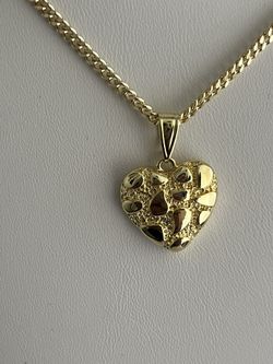 ❤️Nugget heart ❤️necklace 