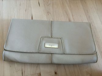 BCBG Tan Clutch Purse 
