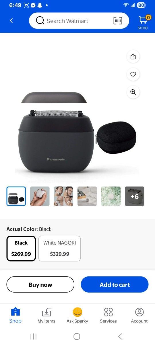 Panasonic PALM-Sized 5-Blade Electric Luxury Razor