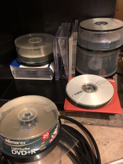Blank cds and dvds
