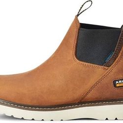 NEW SZ 10.5 Women (or Men 9) WATERPROOF Work Boots ARIAT Rebar Wedge Chelsea Soft Toe