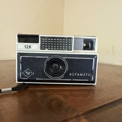 Vintage Agfa Agfamatic 126 Camera – Retro Film Camera – With Strap