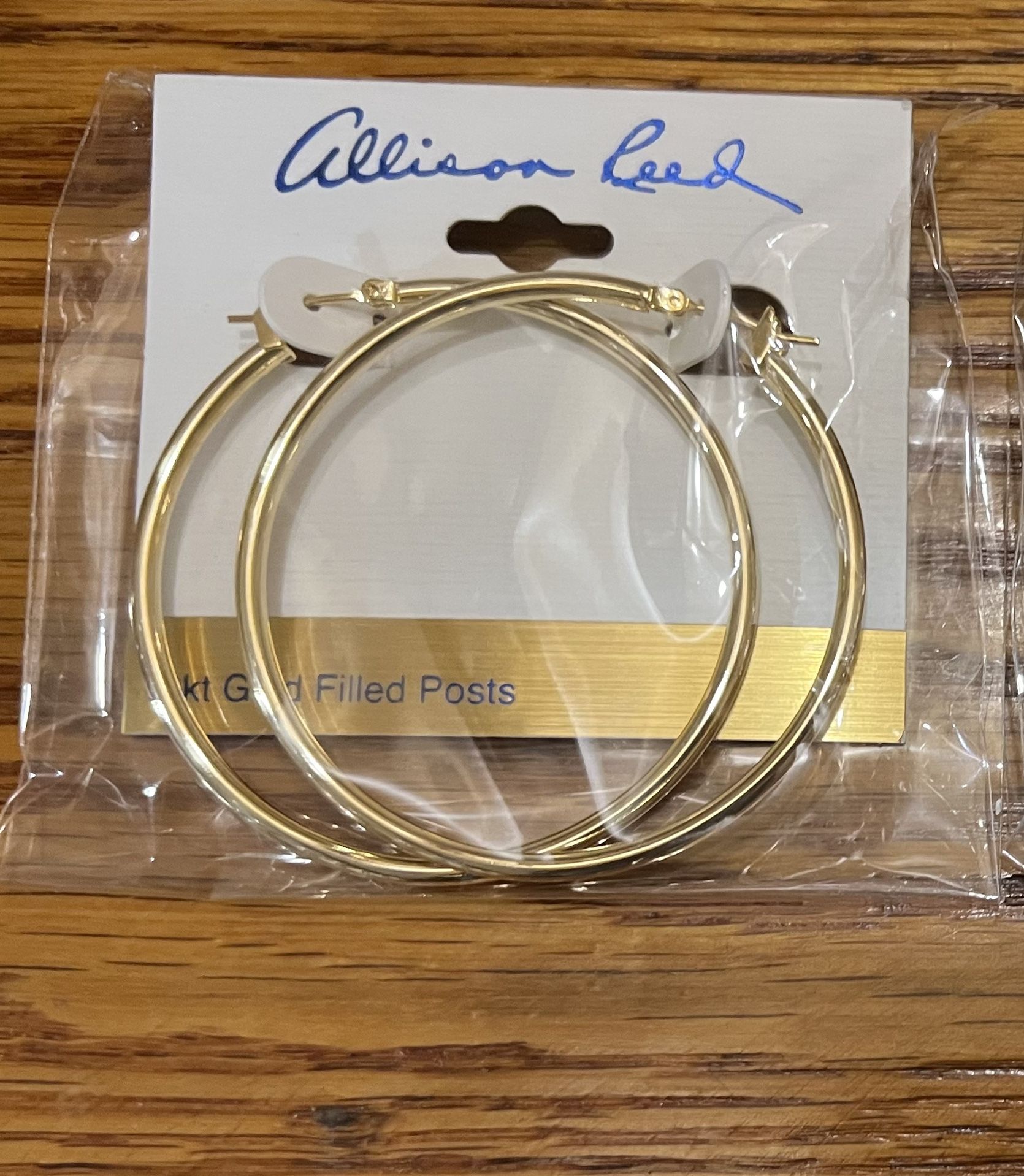 Allison Teed hoops 14K Gold filled posts New