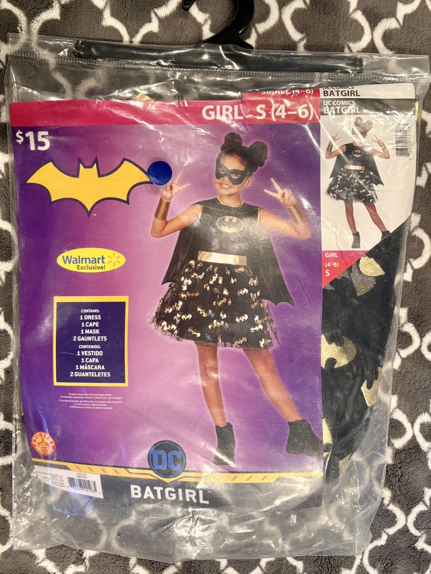 Batgirl Costume Size Small 4-6