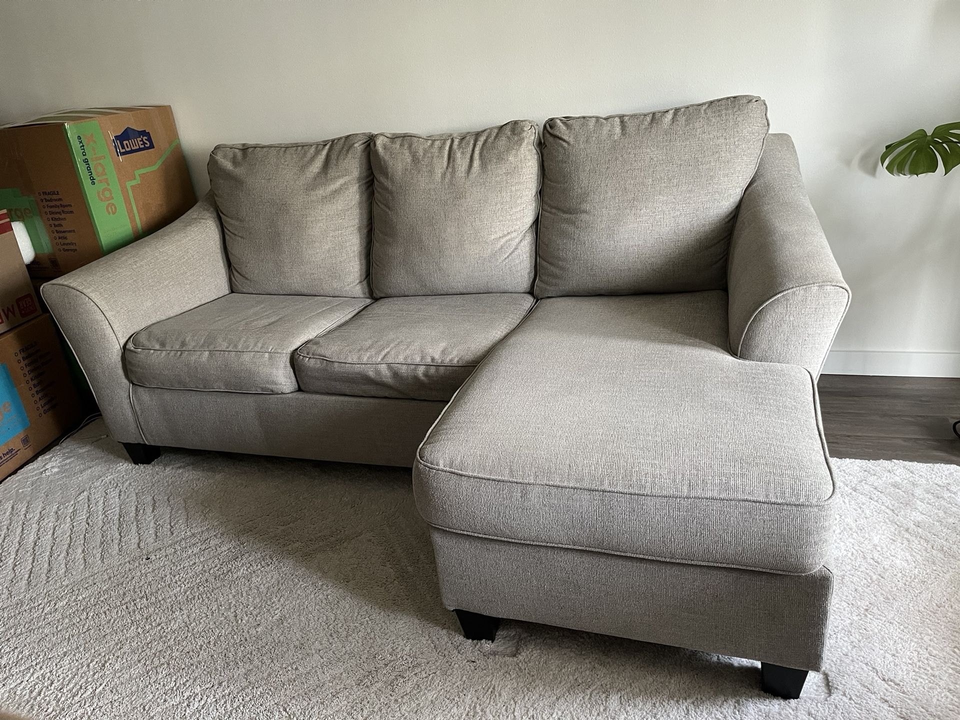 Ashleys Queen Sofa Chaise Sleeper 