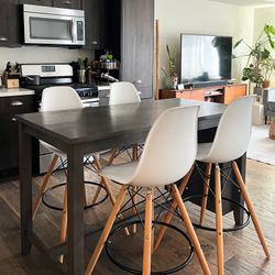 All Modern Eames Molded Inspired Bar/Counter Stools