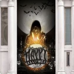 Halloween Door Decoration Outdoor Polyester 70 X 35 In. 