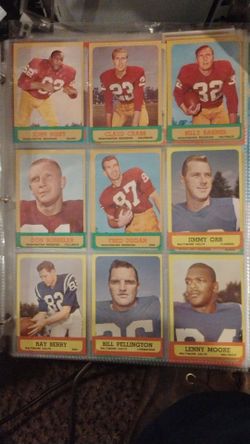 60ies football cards in perfect condition
