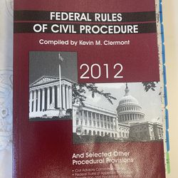 FEDERAL RULES OF CIVIL PROCEDURE 2012 