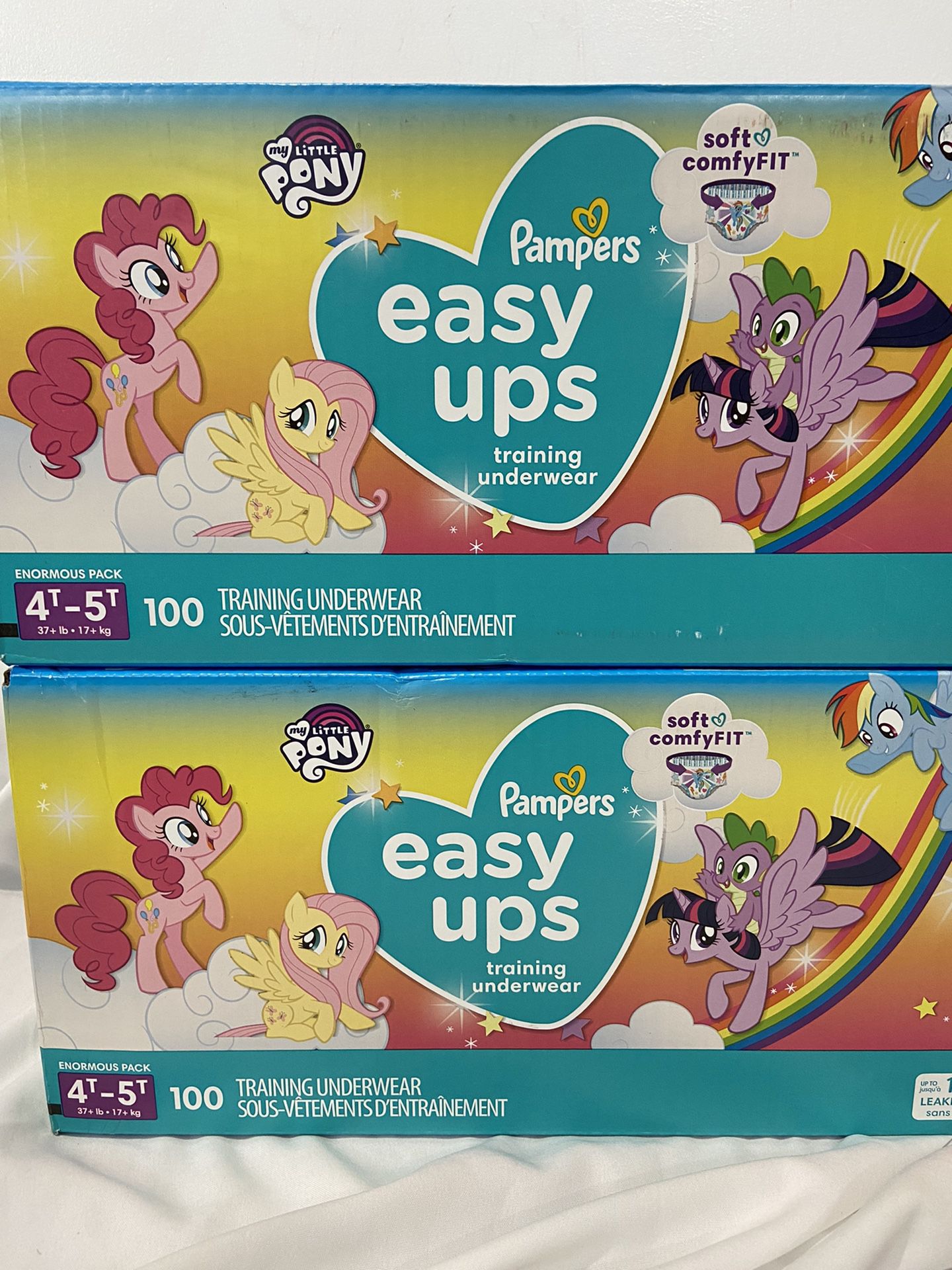 Pampers easy-ups training pants size 4t-5t $40 each box for Sale