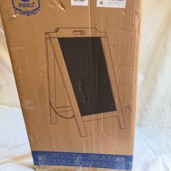 Rustic A-Frame Chalkboard Sign featuring a double-sided
