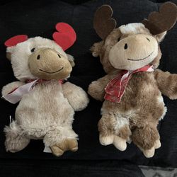 Two reindeer plush