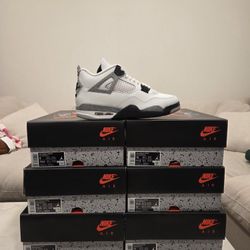 Jordan 4- White Cement 
