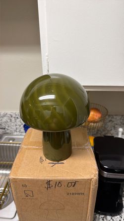 Frosted Green glass lamps