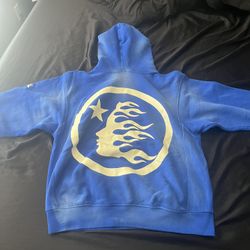 Hellstar No Guts No Glory! Hoodie Hoodie Blue