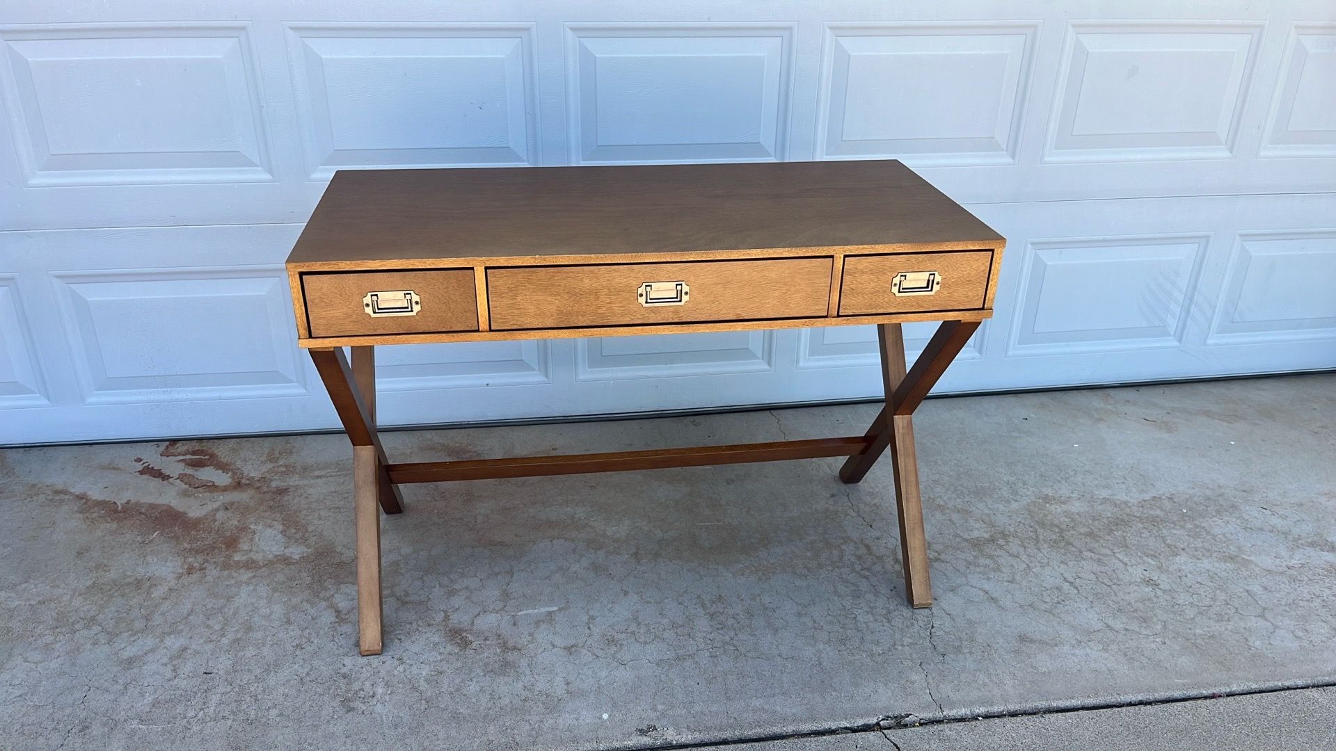 Threshold Campaign Wood Writing Desk