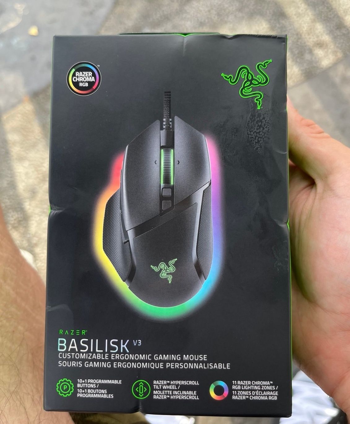 Gaming Mouse Basilisk V3 Customizable ergonomic gaming mouse/Razor Chroma RGBNew