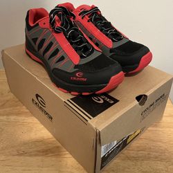New Exustar E-SM825-RD Cycling Bike Shoes 37 US 4.5 Bolt Black Red Women SPD