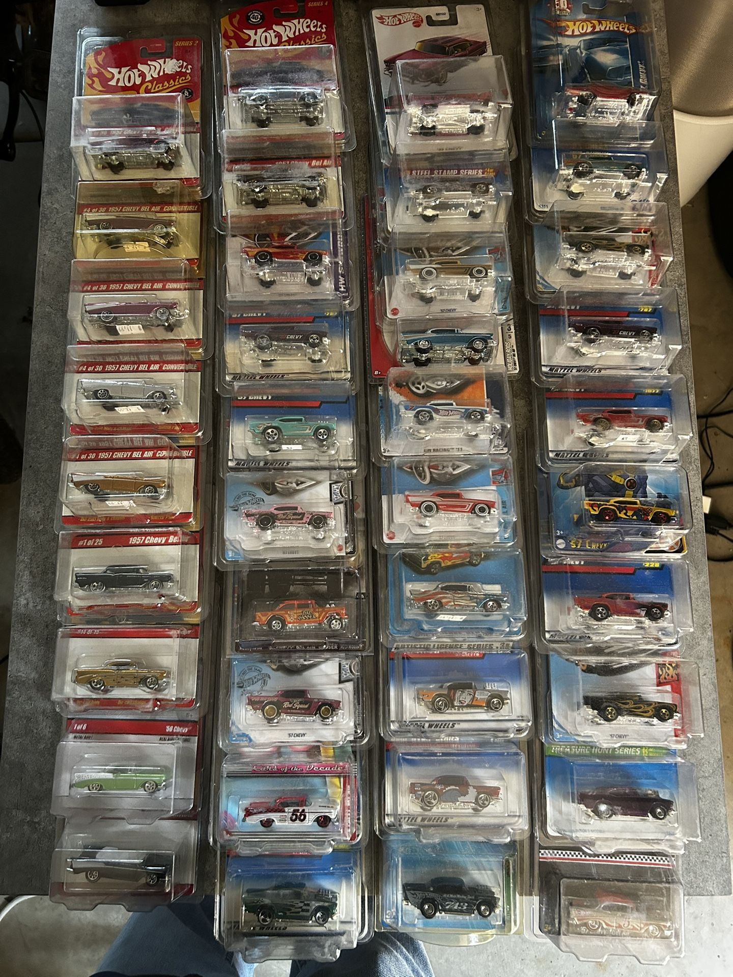 55-57 Chevy Hot Wheels Collection Of 39