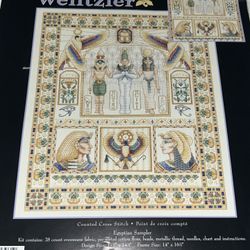 Egyptian Sampler Counted Cross Stitch Kit