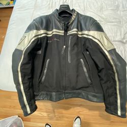 Dainese Full Leather Motorcycle Jacket Size 54