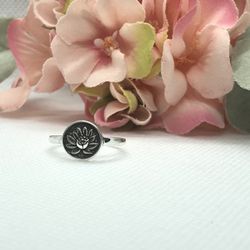 Lotus Flower Ring Sizes 7&8 Available 