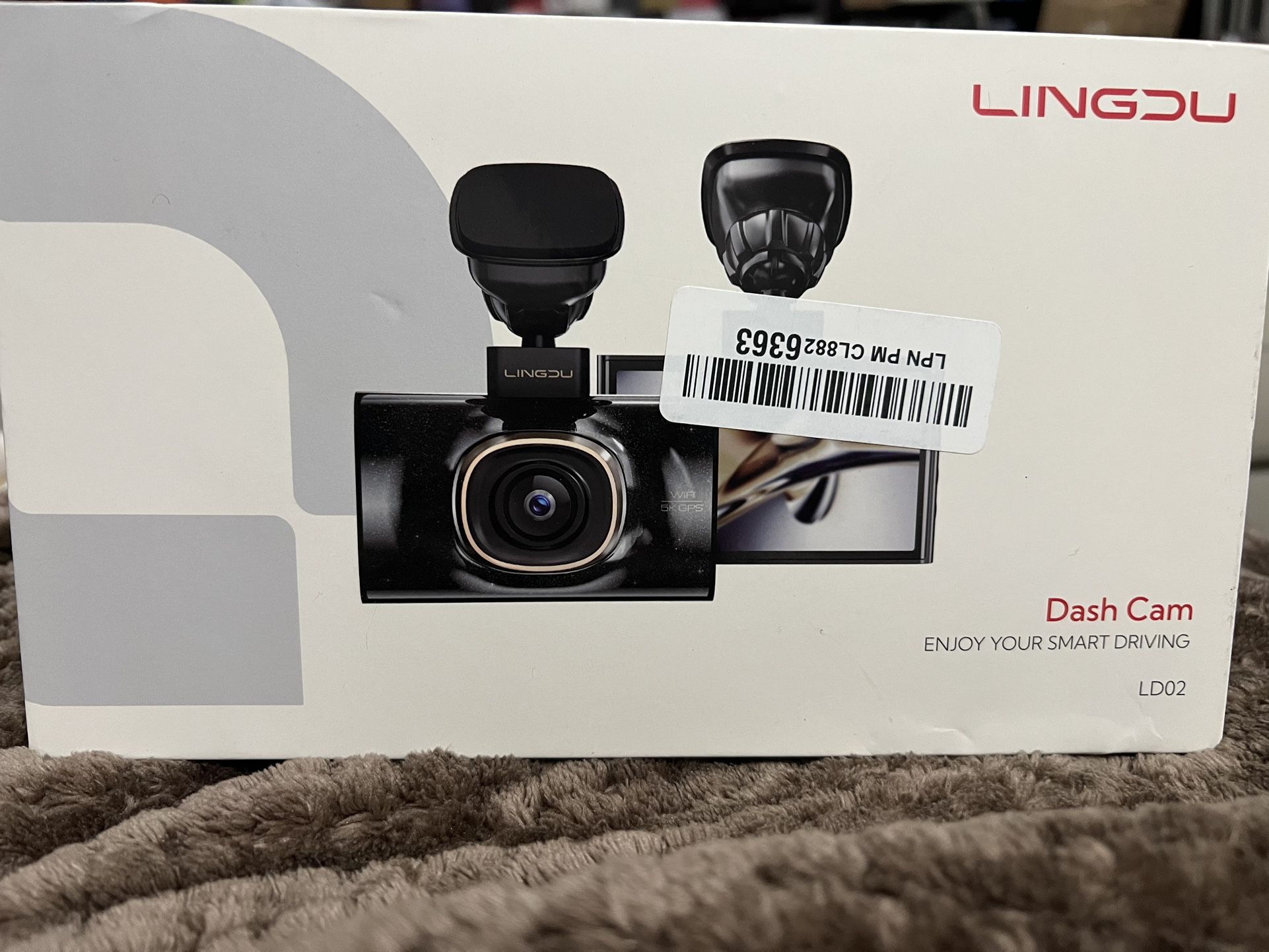 LINGDU LD02 Lite 4K Dash Cam Front and Rear, Car Dash Camera 5G WiFi GPS, Free 64GB SD Card, Voice