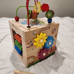 Wood Activity Cube - Baby/Toddler