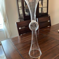 Glass 24” Trumpet Vases