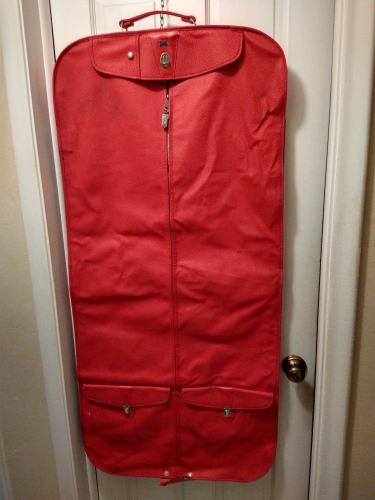 American Tourister Leather Garment Bag