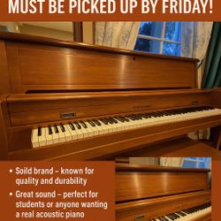 🎹 Kohler & Campbell Upright Piano – $200 OBO – Must Be Picked Up by Friday!