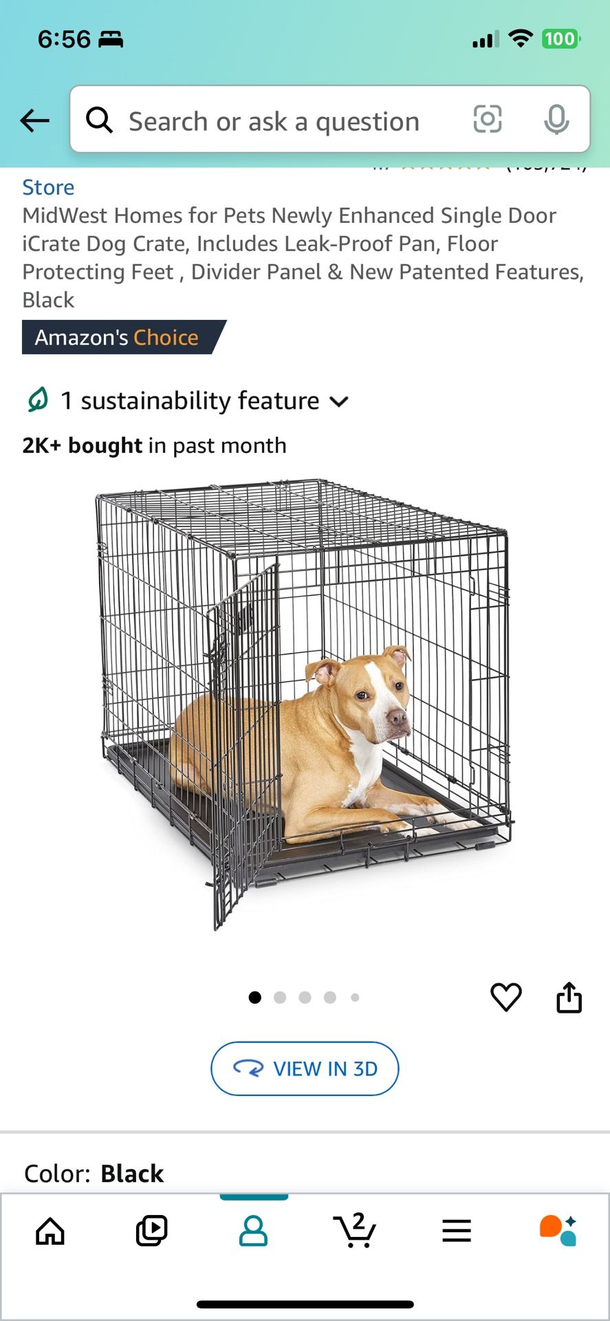 Dog Crate -small/medium Pet