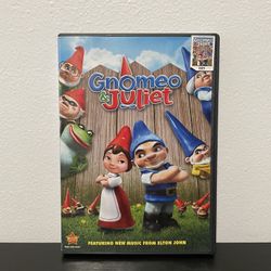 Gnomeo & Juliet DVD Disney Movie Elton John Emily Blunt Dolly Parton Kids 2011