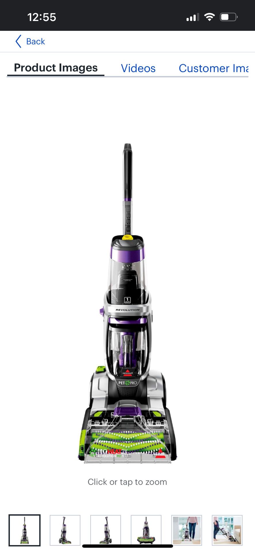 BISSELL - ProHeat 2X Revolution Pet Pro Plus Corded Upright Carpet Deep Cleaner - silver/purple 