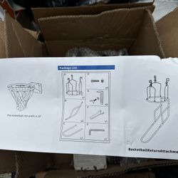 Basketball Hoop Ball Return Attachment ((for 18” Rim))