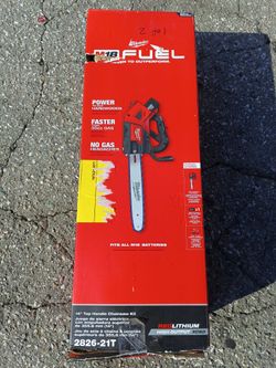 Milwaukee
M18 FUEL 14 in. 18V Lithium-Ion Brushless Cordless Battery Top Handle Chainsaw (Tool Only)