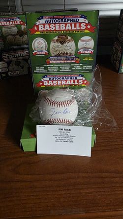 Jim Rice Autographed Baseball