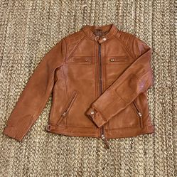 Lamb skin Leather Biker Jacket