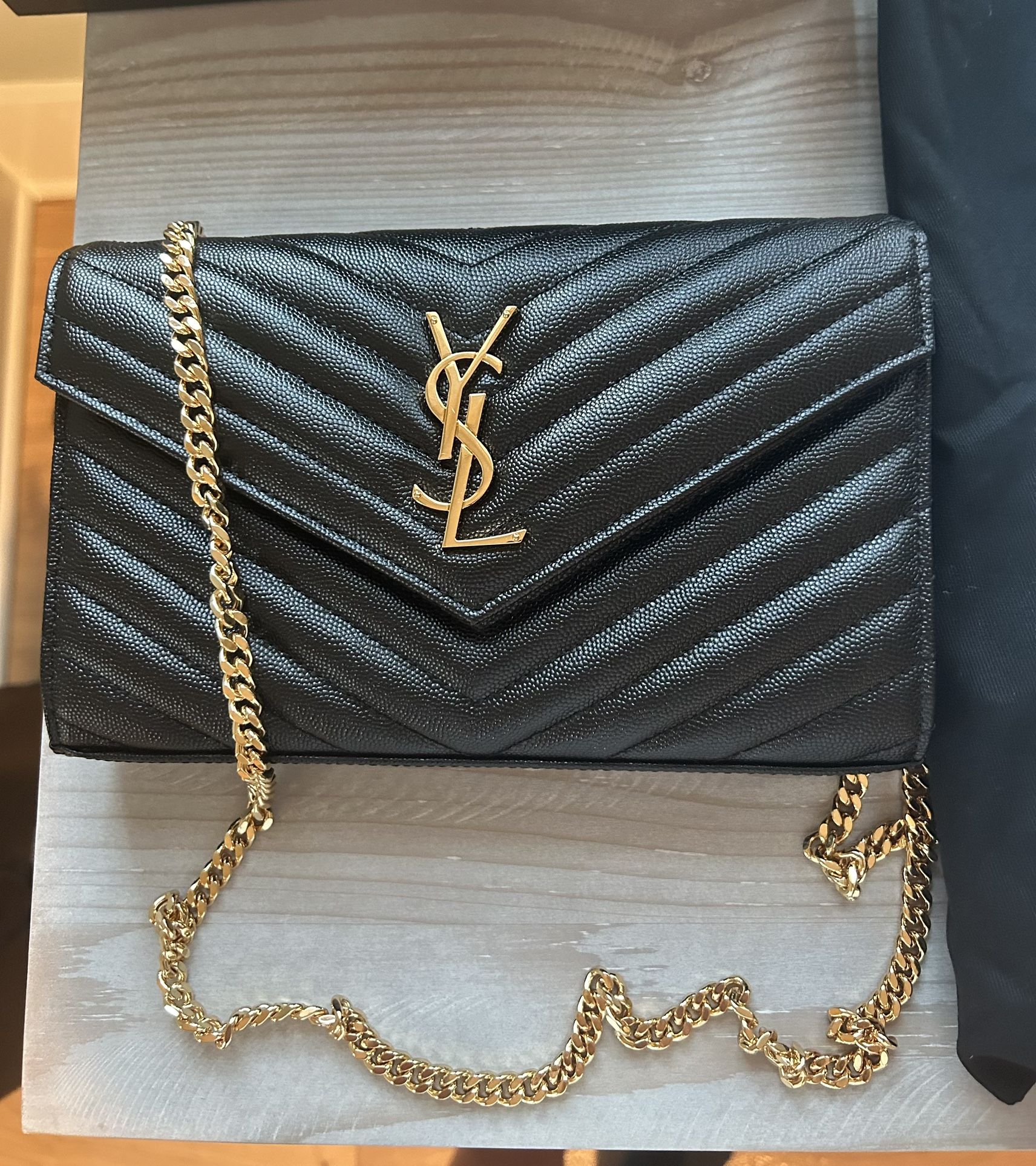 YSL Saint Laurent Large Monogram Wallet