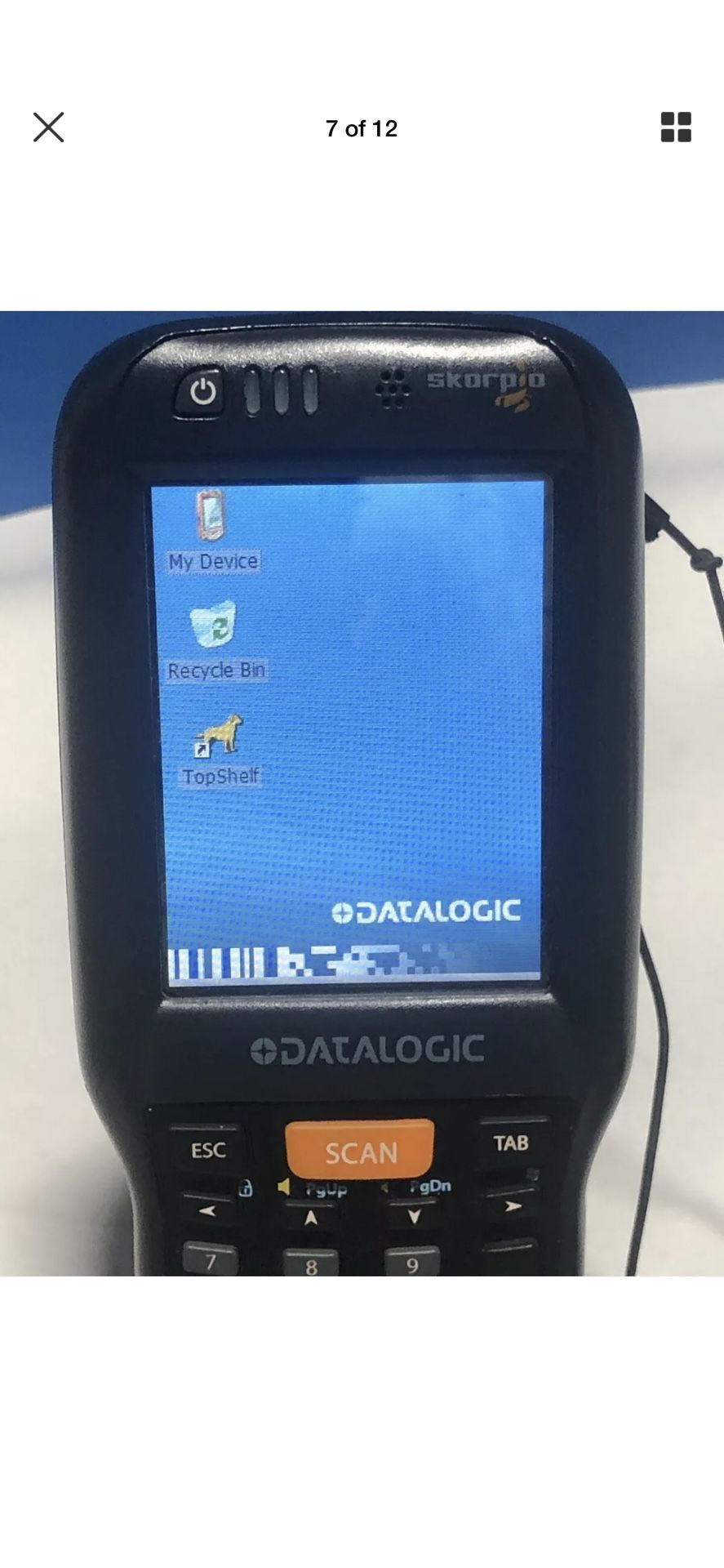 Datalogic Skorpio Scanner w/Trigger and docking Stations
