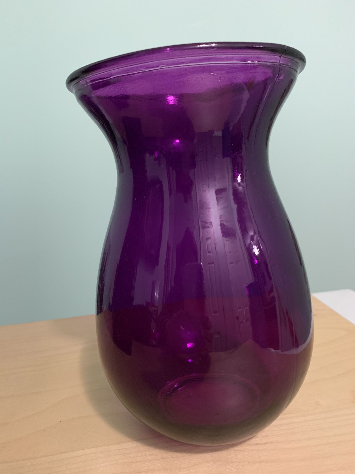 Purple Glass Vase, $10