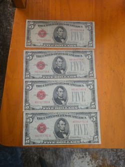 4 1928 f $5 bills