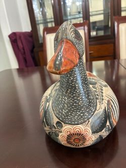 Ceramic hand painted duck