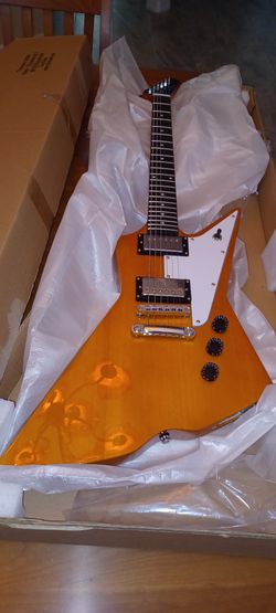 Harley Benton Explorer. EX-76 guitar New In Box