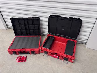 🛠️ MILWAUKEE PACKOUT FOAM TOOL CASE & TOOL BOX BUNDLE ✨ (FIRM)