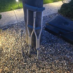Child crutches.