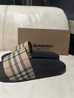 Burberry Archive Beige Vintage Check slides