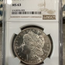 1878 S Morgan Silver Dollar Ngc Ms63